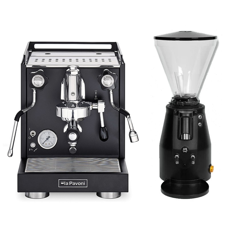 La Pavoni Cellini Classic Black & Obel Junior Pro Grinder