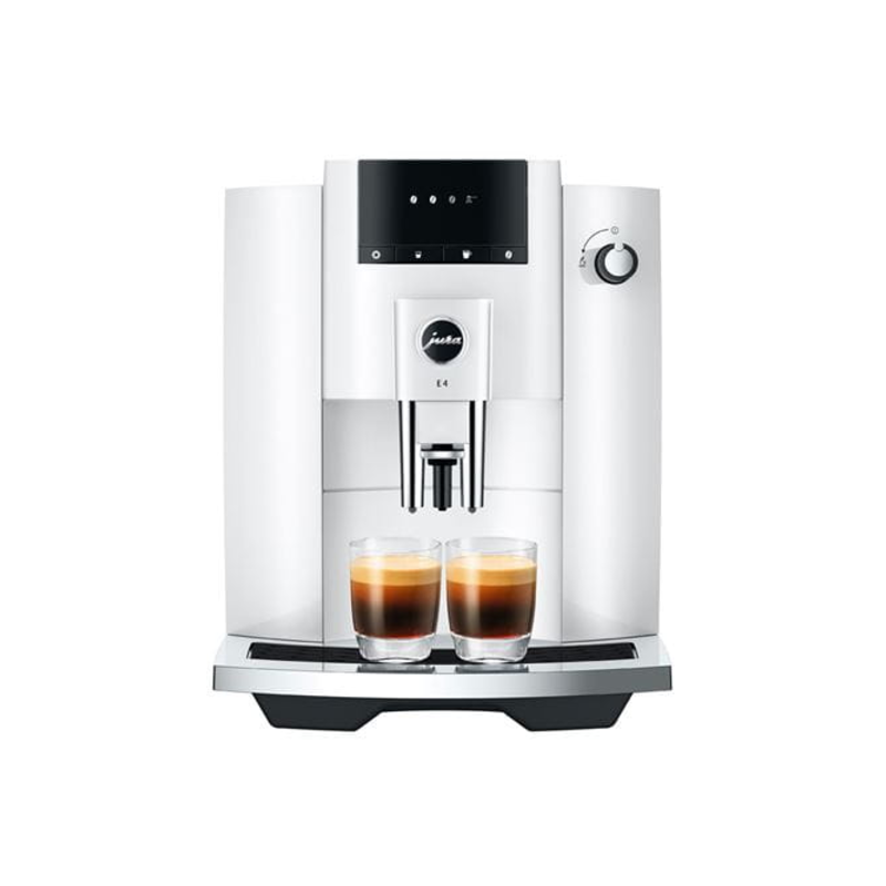 Jura E4 Espresso Coffee Machine Piano White