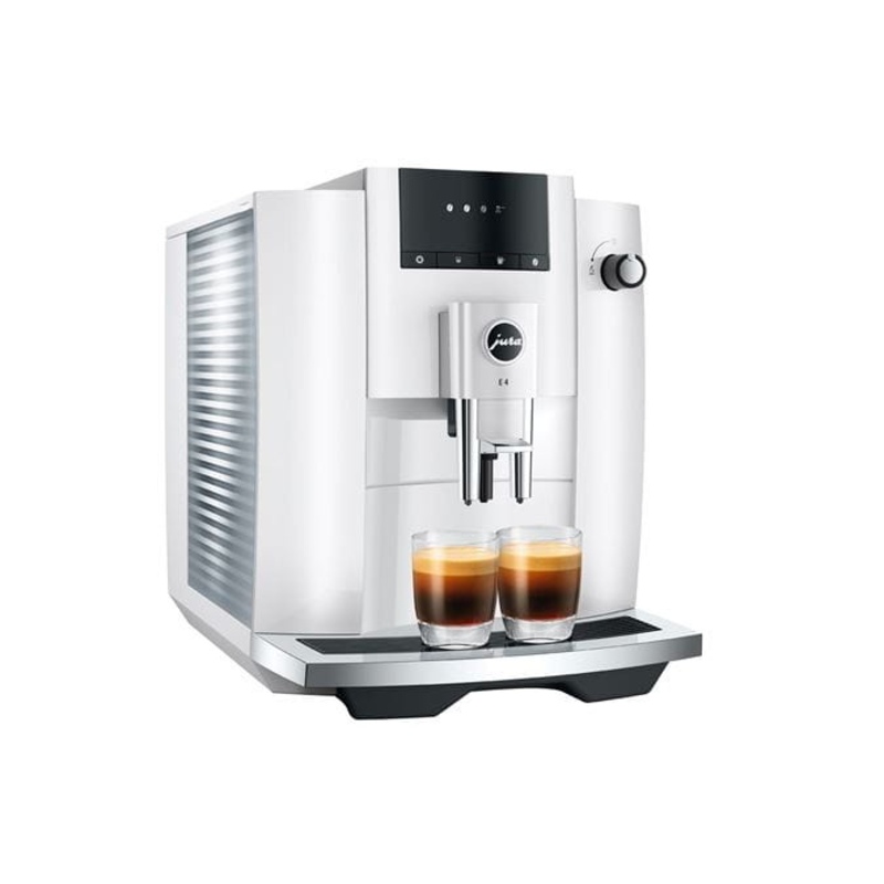 Jura E4 Espresso Coffee Machine Piano White