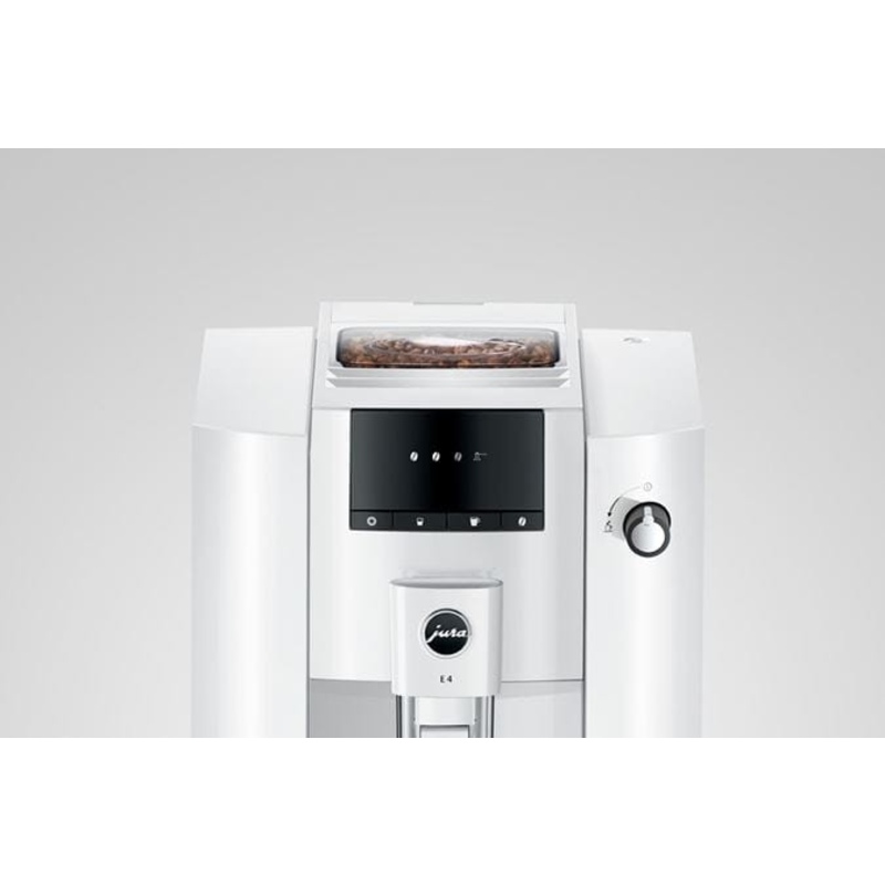 Jura E4 Espresso Coffee Machine Piano White