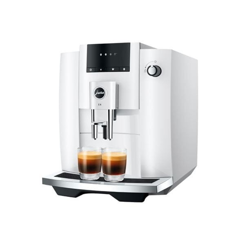 Jura E4 Espresso Coffee Machine Piano White