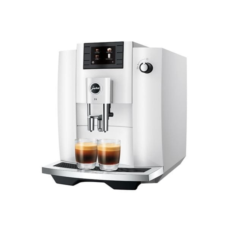 Jura E6 Espresso Coffee Machine Piano White