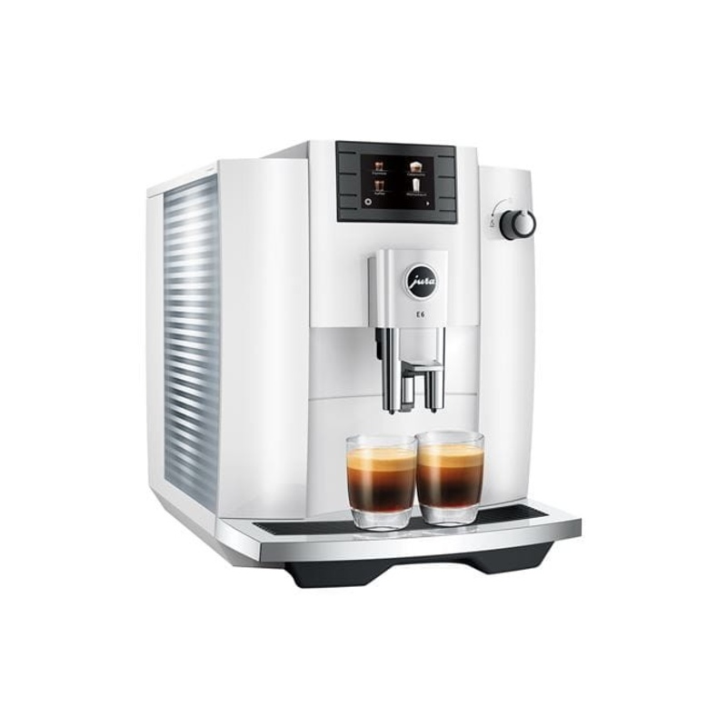 Jura E6 Espresso Coffee Machine Piano White