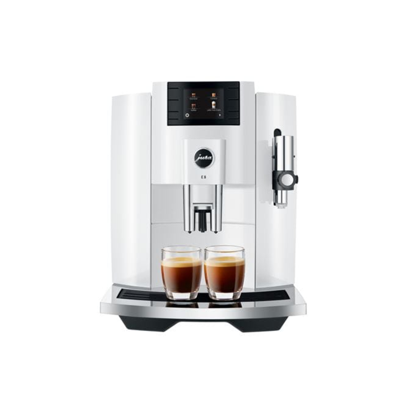 Jura E8 Espresso Coffee Machine Piano White