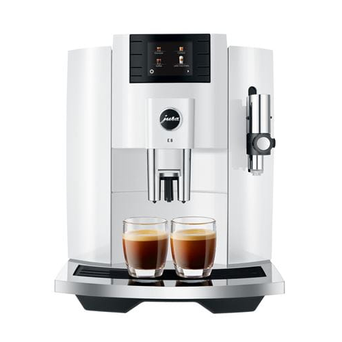 Jura E8 Espresso Coffee Machine Piano White