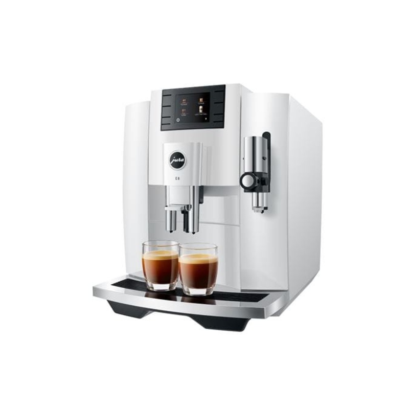 Jura E8 Espresso Coffee Machine Piano White