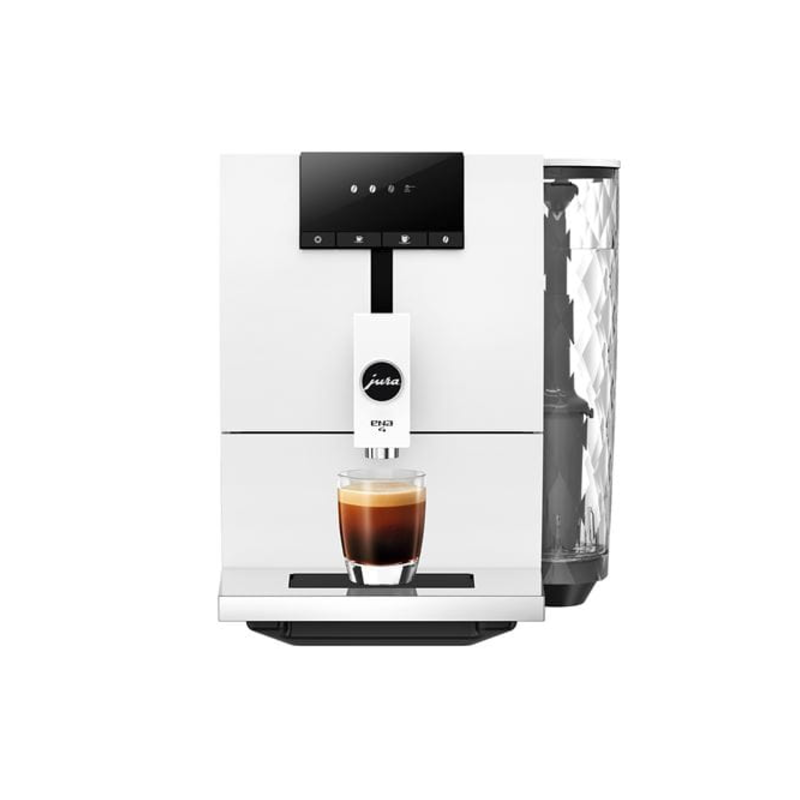 Jura Ena 4 Compact Automatic Coffee Machine- Full Nordic White