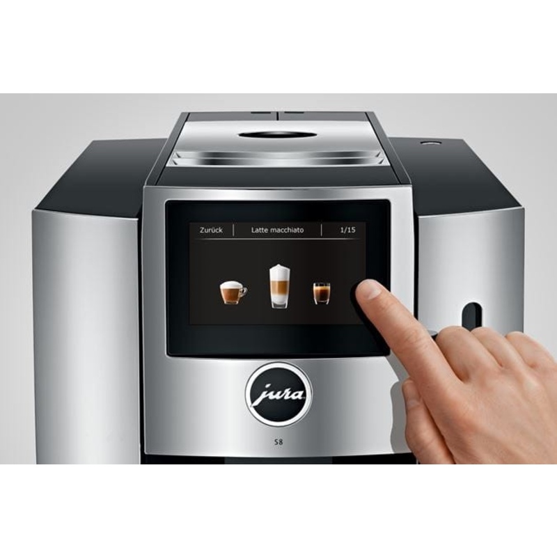 Jura S8 Espresso Coffee Machine Chrome